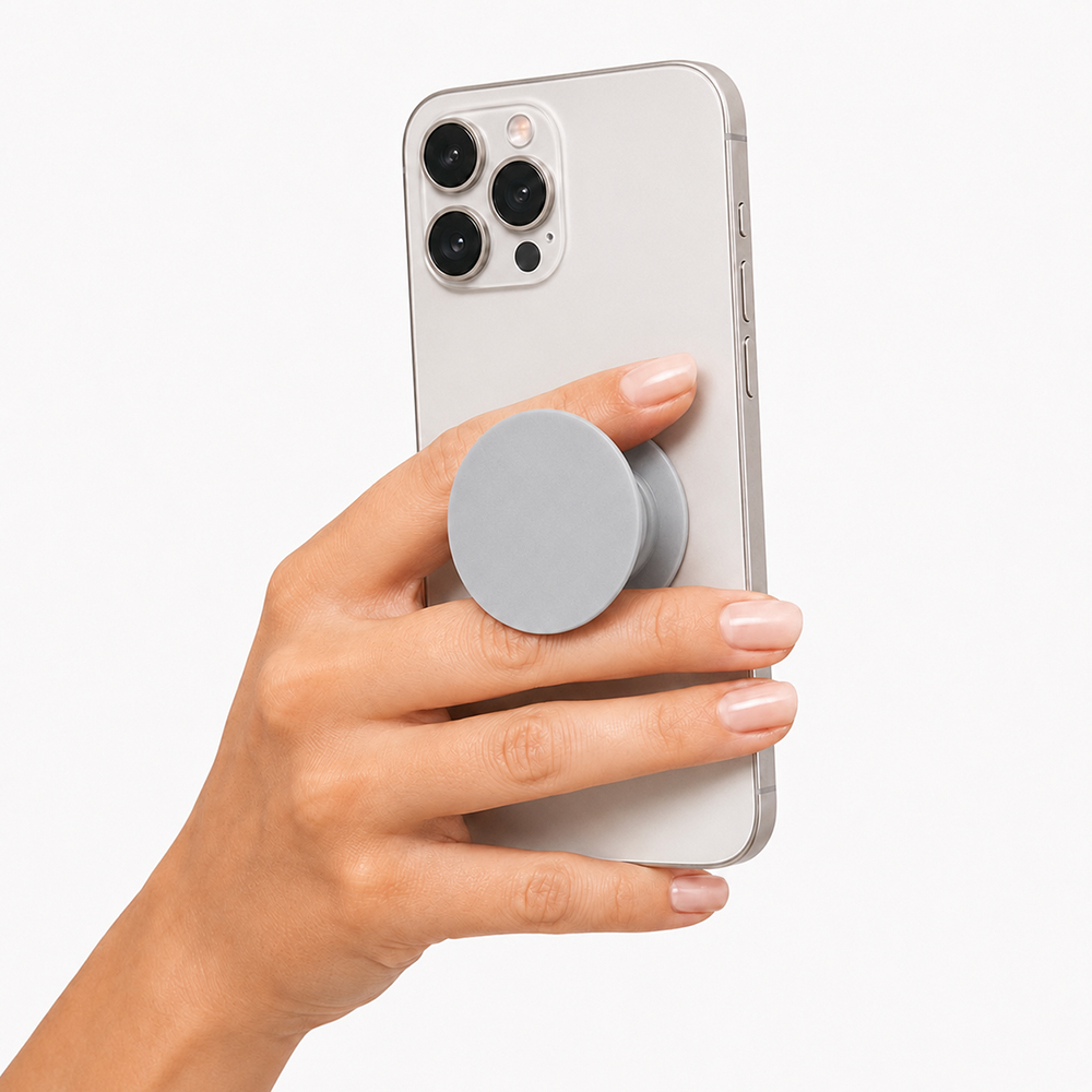 Подставка-держатель для телефона PopSocket, белый — 37015D.10