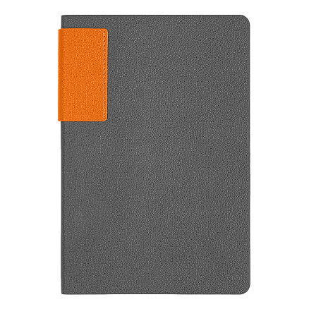 Ежедневник Flexy Star Sivilia Grey Edition Color А5, серо-оранжевый, недатированный в гибкой обложке — 15123.135.0207 new