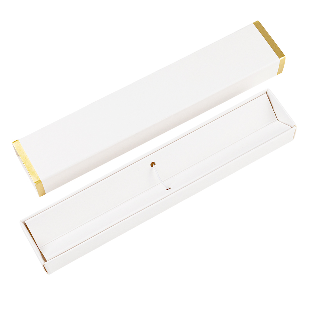 Ручка Betty в коробке Cradle белой с позолотой, серая