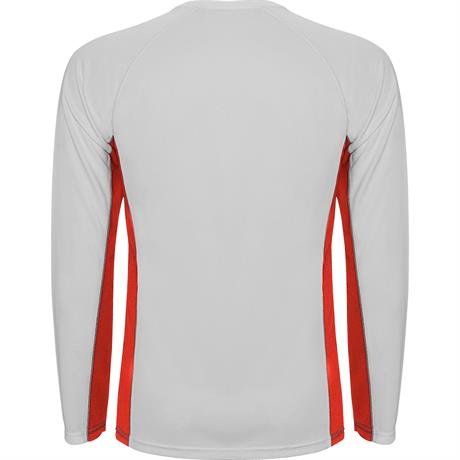 Спортивная футболка SHANGHAI L/S мужская, БЕЛЫЙ/КРАСНЫЙ M