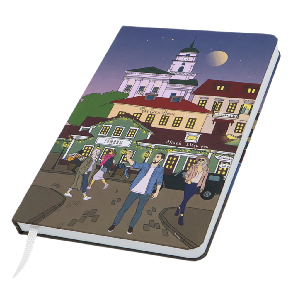 Записная книжка A5 Dziuna Октябрьская в клетку 15 x 21 см — Dz05