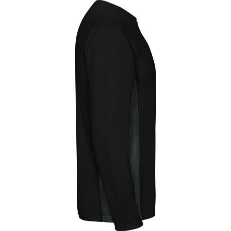 Спортивная футболка SHANGHAI L/S мужская, ЧЕРНЫЙ/ТЕМНЫЙ ГРАФИТ S