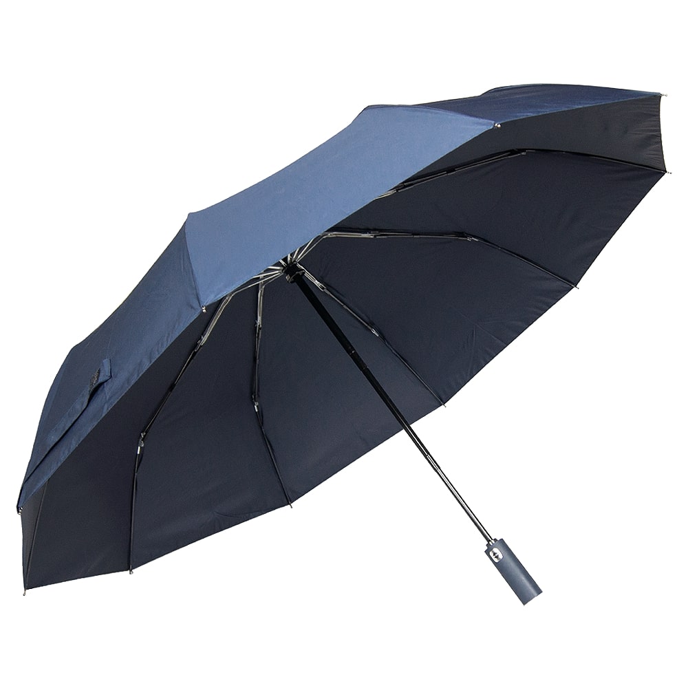 Зонт складной автоматический Forest Cardiff Safeclosing, темно-синий