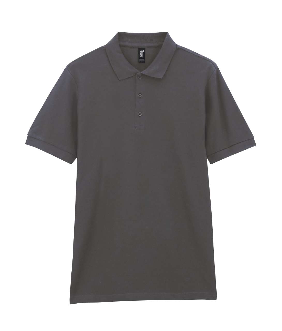 Футболка поло PREMIUM COTTON ADULT DOUBLE PIQUE, ЧЕРНЫЙ 2XL — GI85800chS