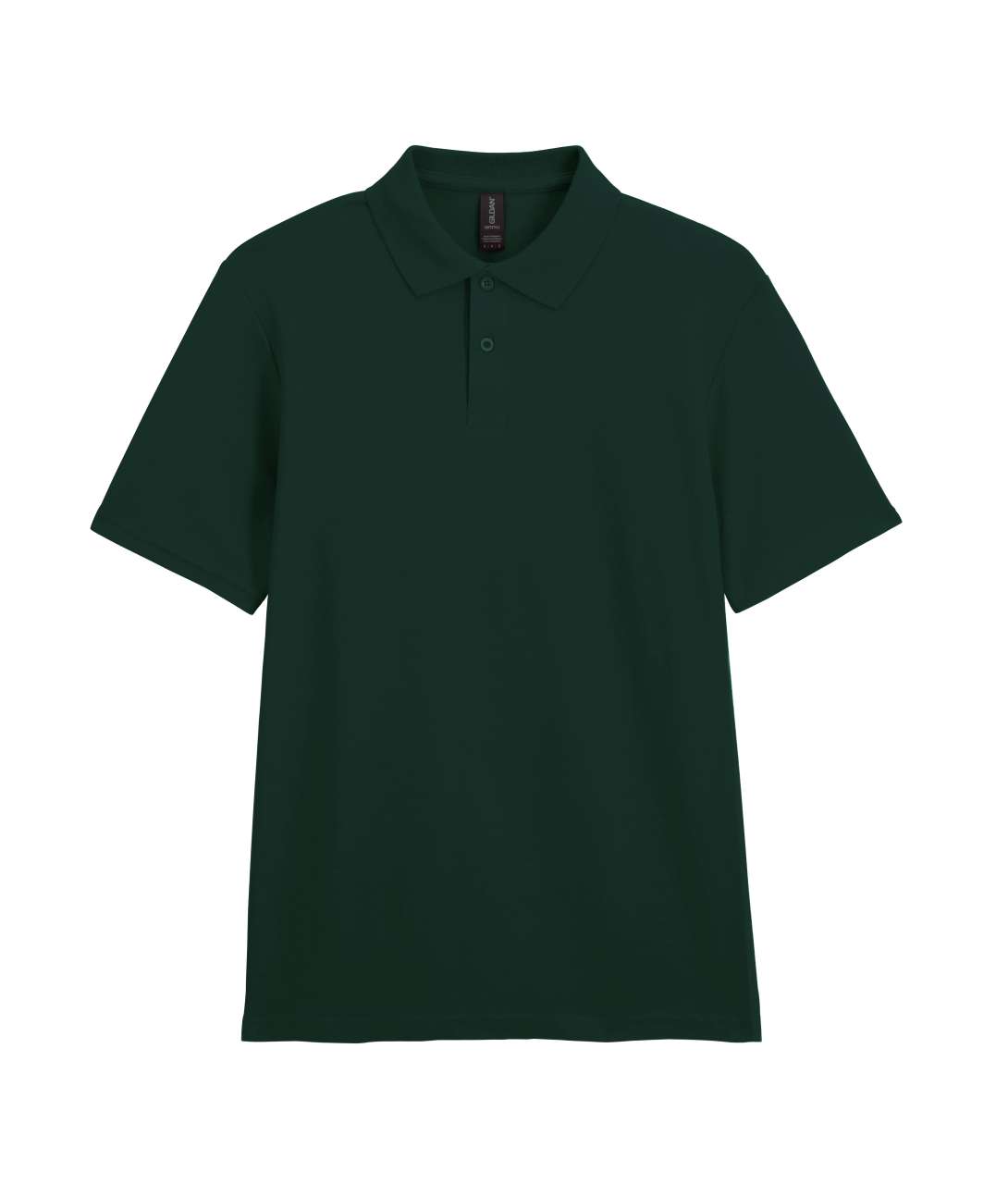 Футболка поло SOFTSTYLE ADULT DOUBLE PIQUE, ЧЕРНЫЙ 2XL — GI64800foS