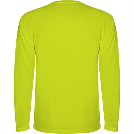 Спортивная футболка MONTECARLO L/S мужская, ФЛУОРЕСЦЕНТНЫЙ ЖЕЛТЫЙ M