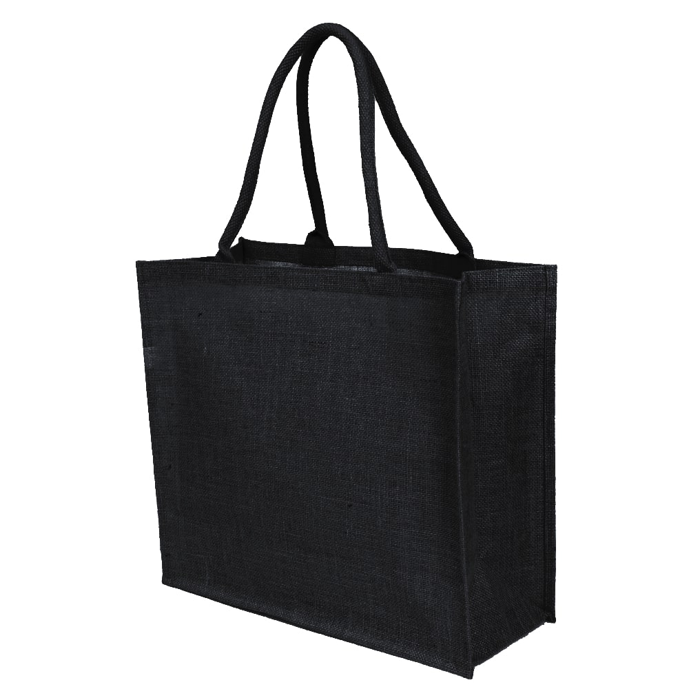 Сумка из джута Caravan Jute, чёрная — 6151415.03