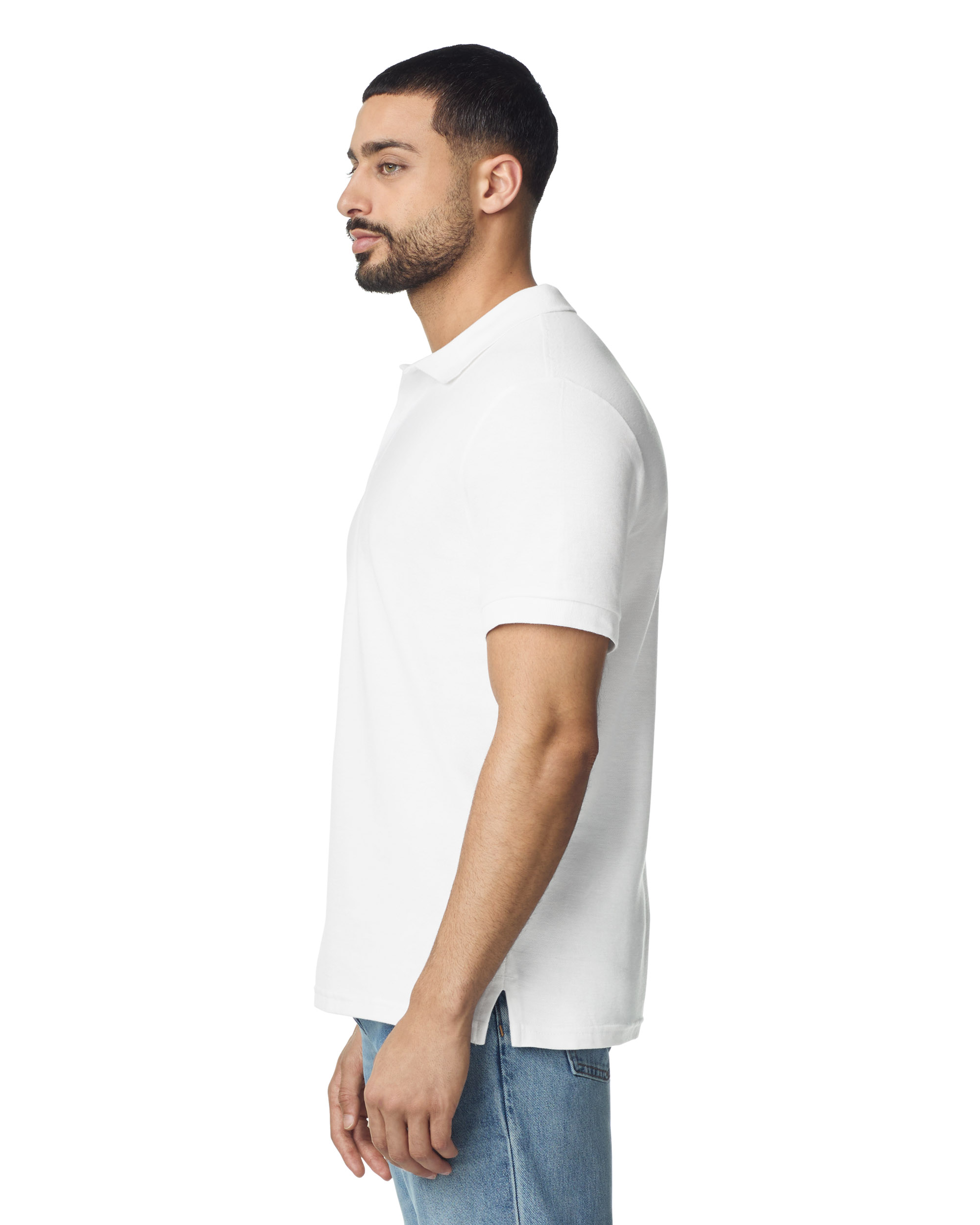 Футболка поло PREMIUM COTTON ADULT DOUBLE PIQUE, ЧЕРНЫЙ 2XL — GI85800whS