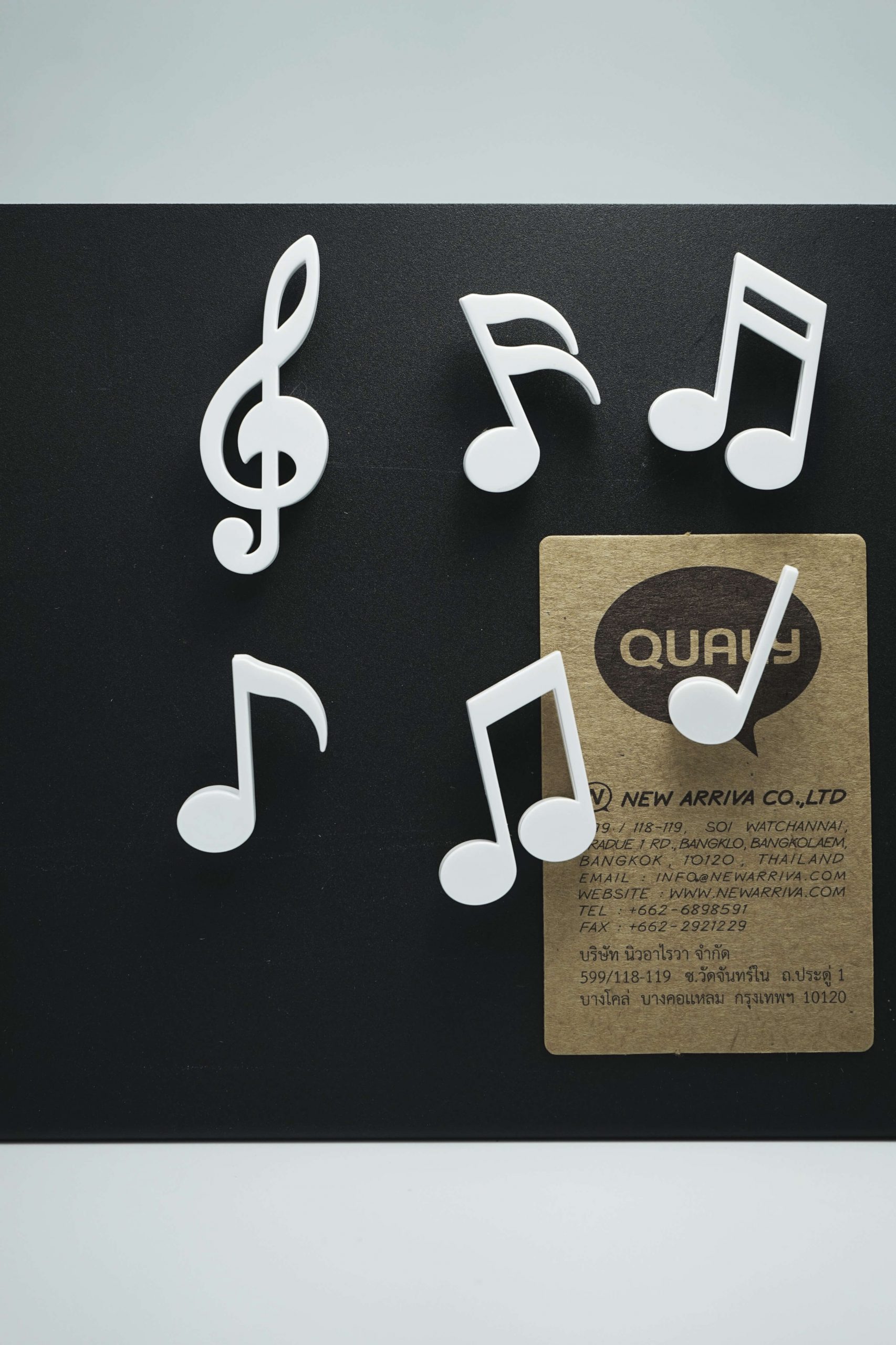 МАГНИТЫ MEMODY MAGNET (6 ШТ. / УПАК.), чёрные — QL10260-WH