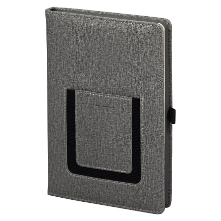 Ежедневник Smart Wallet Cambric A5, серый, недатированный, в твердой обложке с поролоном — 75981.5.02 new