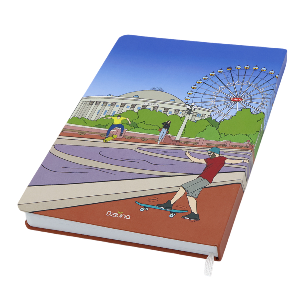 Записная книжка A5 Dziuna Октябрьская в клетку 15 x 21 см — Dz06
