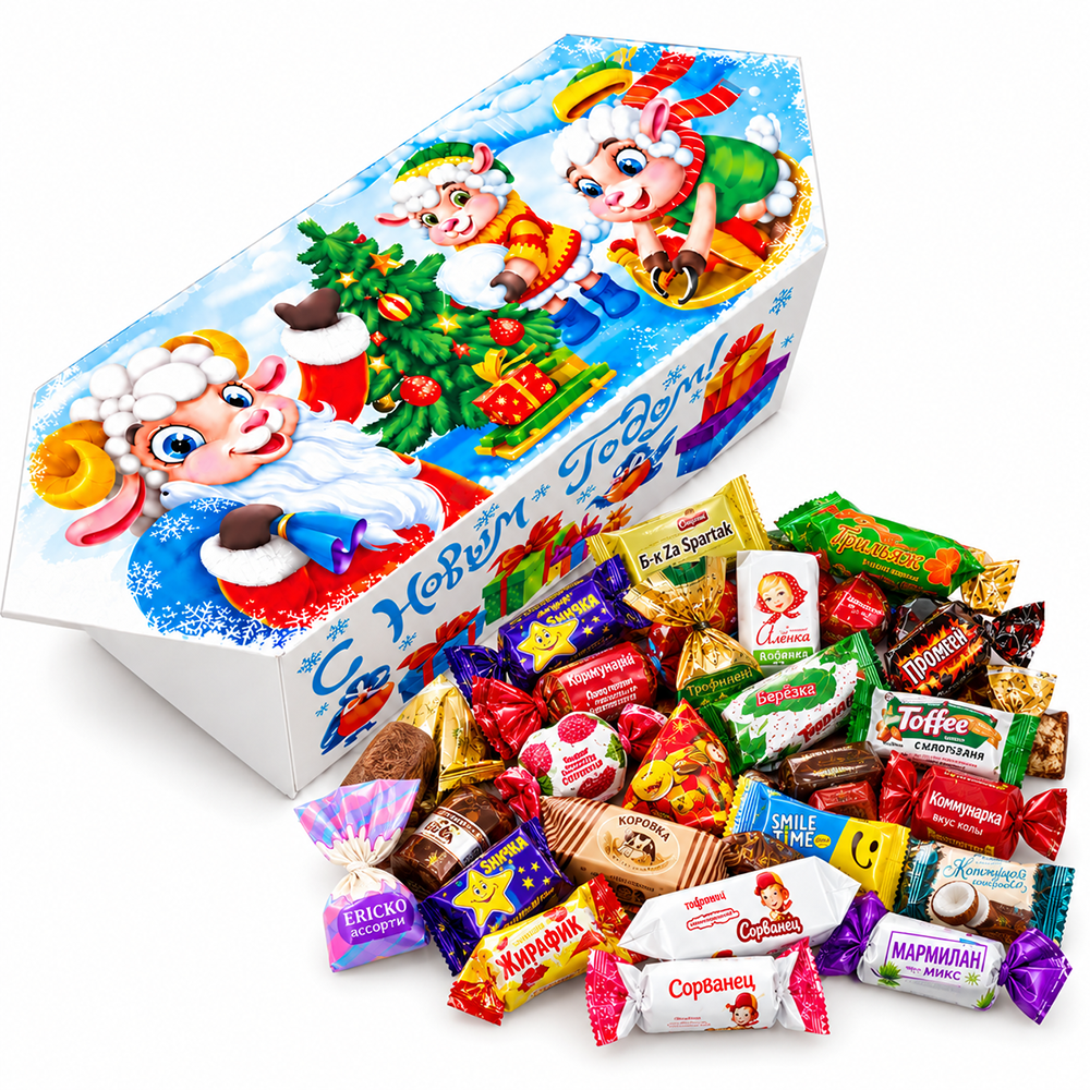 №20 КОНФЕТА БОЛЬШАЯ Новогодние каникулы 500 грамм новогодний подарок