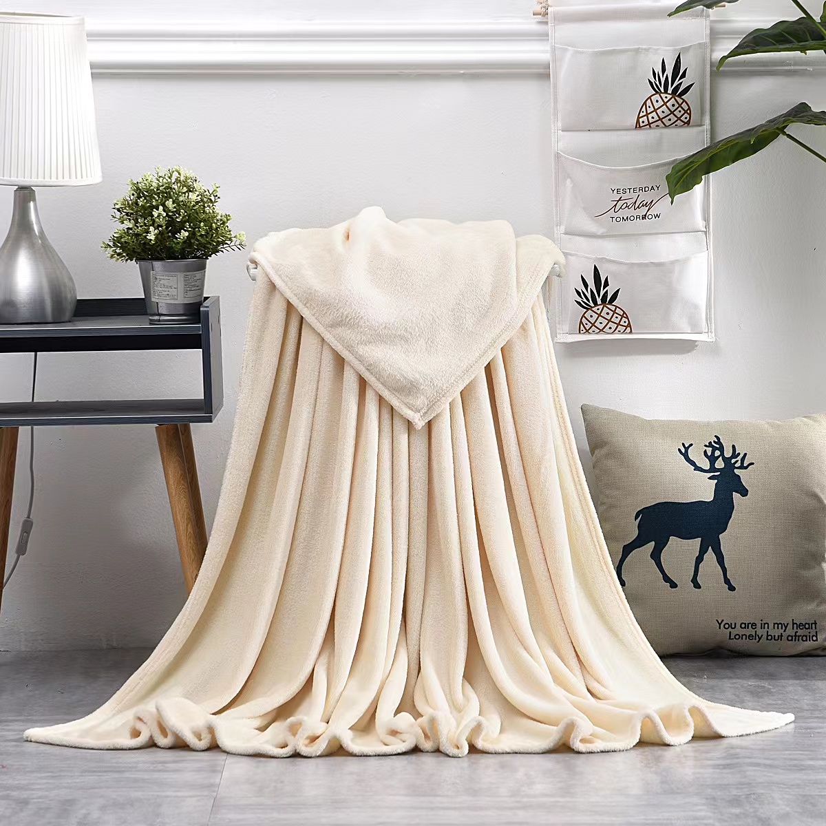 Плед флисовый SUPER SOFT COMFORT TRAVEL, серый — 615113.21