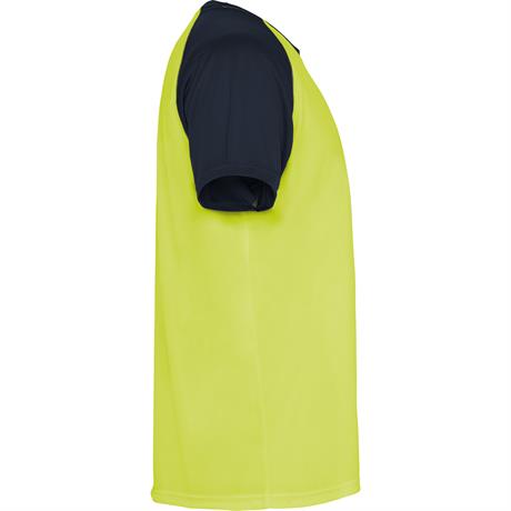 Спортивная футболка INDIANAPOLIS мужская, ФЛУОРЕСЦЕНТНЫЙ ЖЕЛТЫЙ/МОРСКОЙ СИНИЙ M