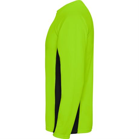 Спортивная футболка SHANGHAI L/S мужская, ФЛУОРЕСЦЕНТНЫЙ ЗЕЛЕНЫЙ/ЧЕРНЫЙ M