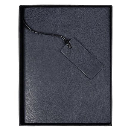 Ежедневник Flexy Foggia Leatherette B5, темно-синий, недатированный, в гибкой обложке в подарочной коробке