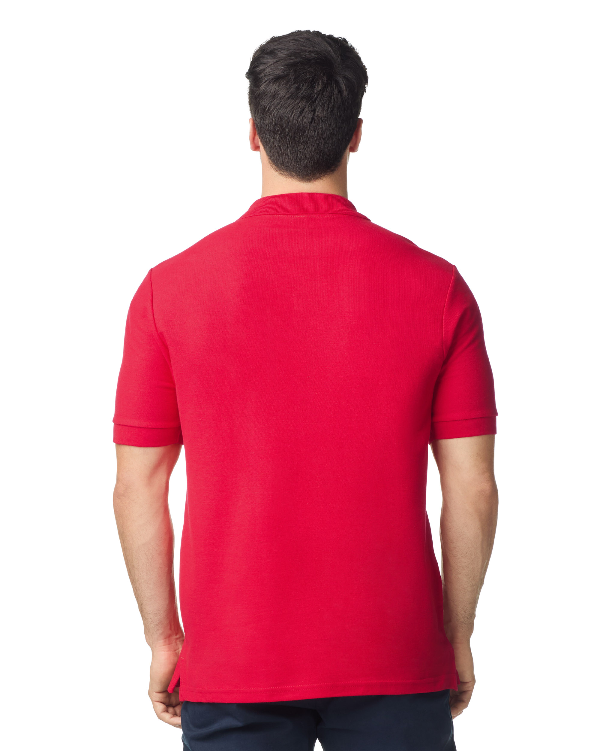 Футболка поло PREMIUM COTTON ADULT DOUBLE PIQUE, ЧЕРНЫЙ 2XL — GI85800reS