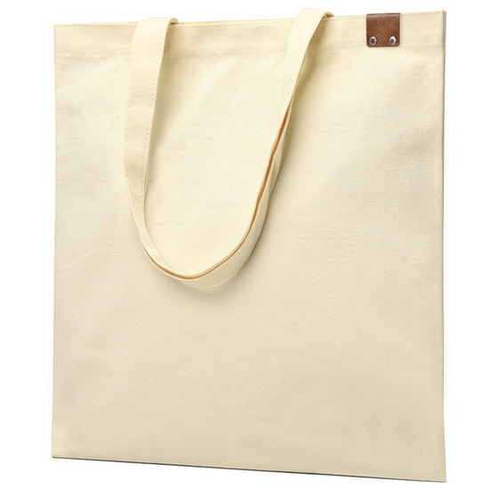 Сумка для покупок IVORY 325 г/м² с PU нашивкой, коричневый