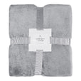 Плед флисовый SUPER SOFT COMFORT TRAVEL, серый