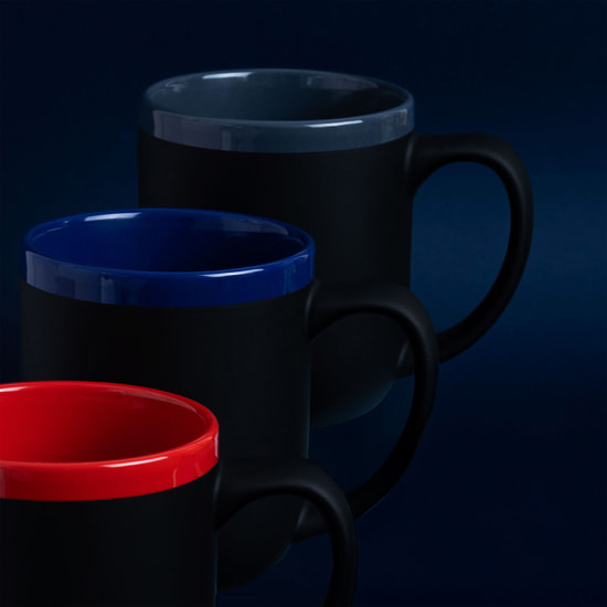 Кружка Barrel, софт-тач, чёрно-красная