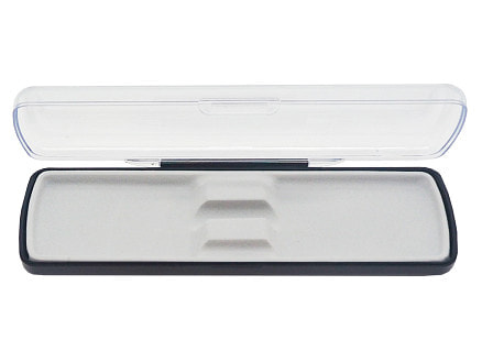 Футляр для ручки Pencase Uno, пластик, прозрачный/черный