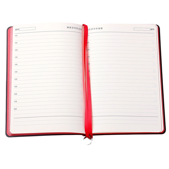 Ежедневник A5 недатированный Impero в мягком переплёте, красный