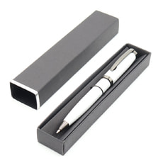 Ручка Betty в коробке Cradle чёрной с серебристым