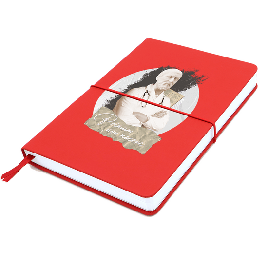 Блокнот A5 Veles в твёрдом переплёте, красный