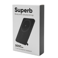 Внешний аккумулятор c беспроводной зарядкой Superb, 5000 mAh