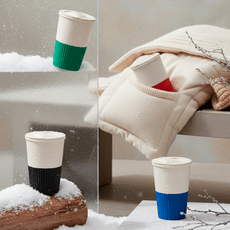 Термостакан пластиковый Wavy с манжетой