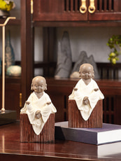 Набор статуэток Маленькие монахи подставка для книг