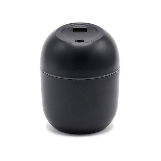 Светодиодный USB увлажнитель Egg с подсветкой, черный-S