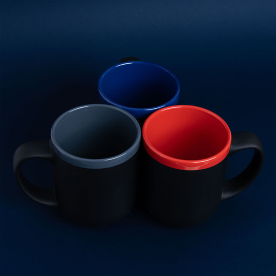 Кружка Barrel, софт-тач, чёрно-красная