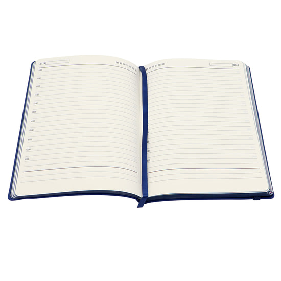 Ежедневник A5 недатированный Dante в мягком переплёте софт-тач, синий