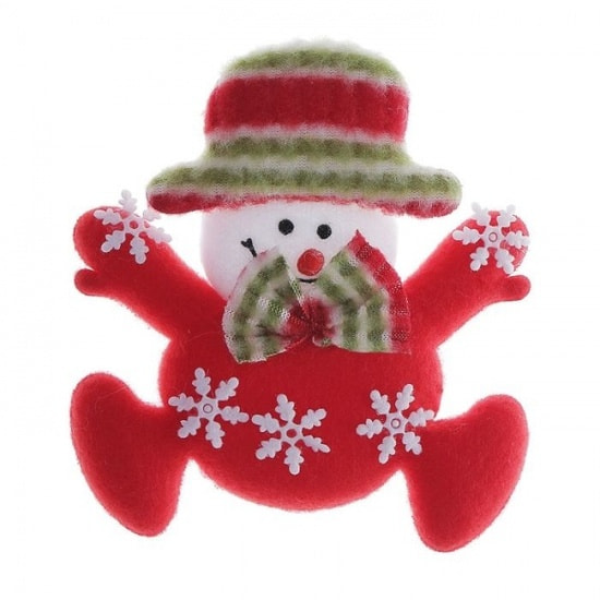 МЯГКИЙ МАГНИТ СНЕГОВИК СНЕЖИНКА 10 СМ 535394
