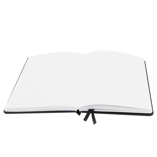 Блокнот A5 Veles в твёрдом переплёте, чёрный