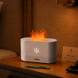 Светодиодный USB увлажнитель-ароматизатор Flame RGB, белый