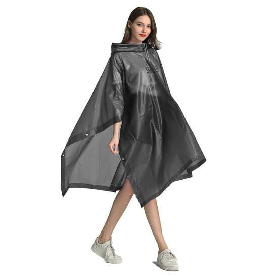 Дождевик-пончо Budget, чёрный