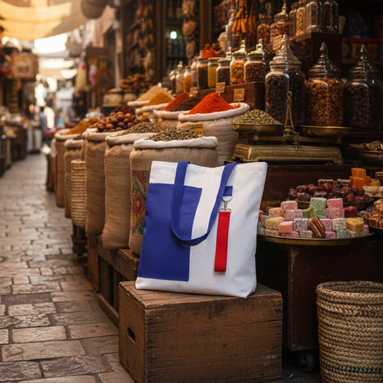 Сумка для покупок BANSHEE 325 г/м², синяя