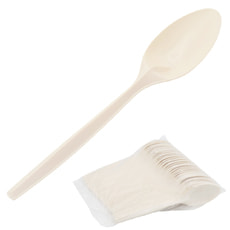 Набор ложек 50шт., из кукурузного крахмала