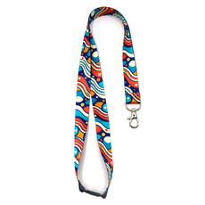 Ланъярд полноцветный Флип с карабином и замком безопасности