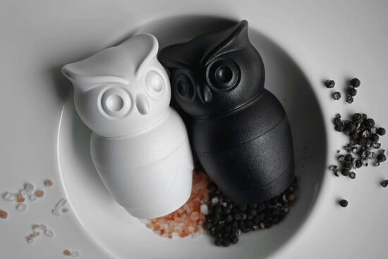 МЕЛЬНИЦА ДЛЯ СПЕЦИЙ Tasty Owl, чёрная