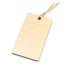 Бирка из ламинированного ХДФ на верёвке