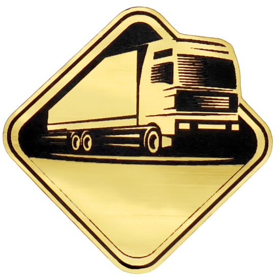 Шильд-наклейка фура, золото