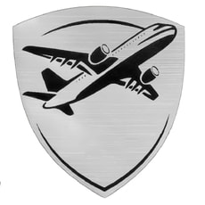 Шильд-наклейка самолет