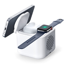 Беспроводная колонка Powerbox 5W с беспроводной зарядкой 15W Беспроводная колонка Powerbox 5W с беспроводной зарядкой 15W