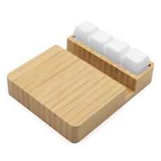 Беспроводное зарядное устройство ClickPad (10W) в виде подставки для телефона,с клавишами антистресс