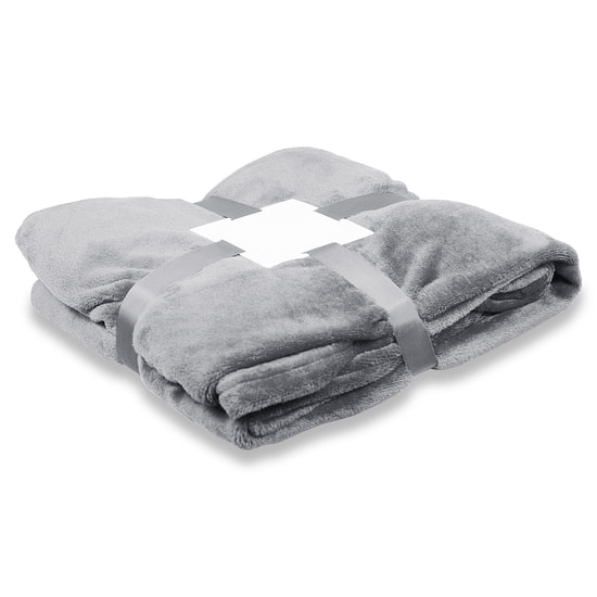 Плед флисовый SUPER SOFT COMFORT TRAVEL, серый