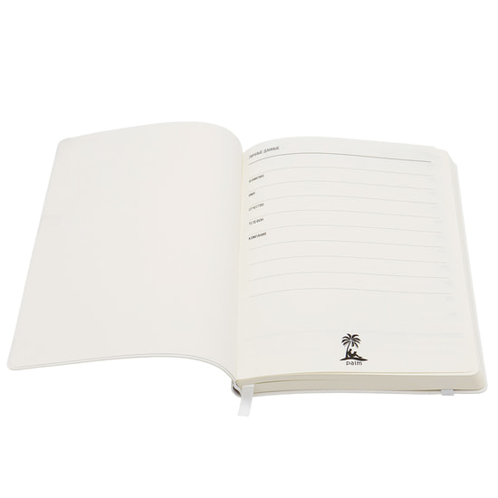 Ежедневник A5 недатированный Dante в мягком переплёте софт-тач, белый