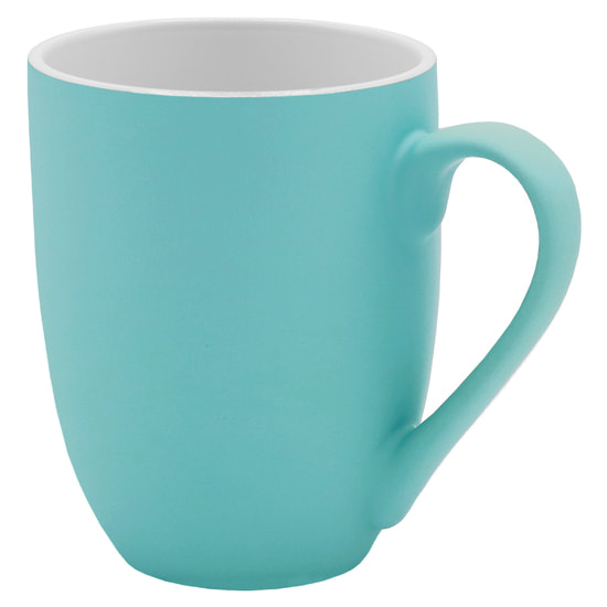 Кружка Elegante софт-тач 350мл, морской волны